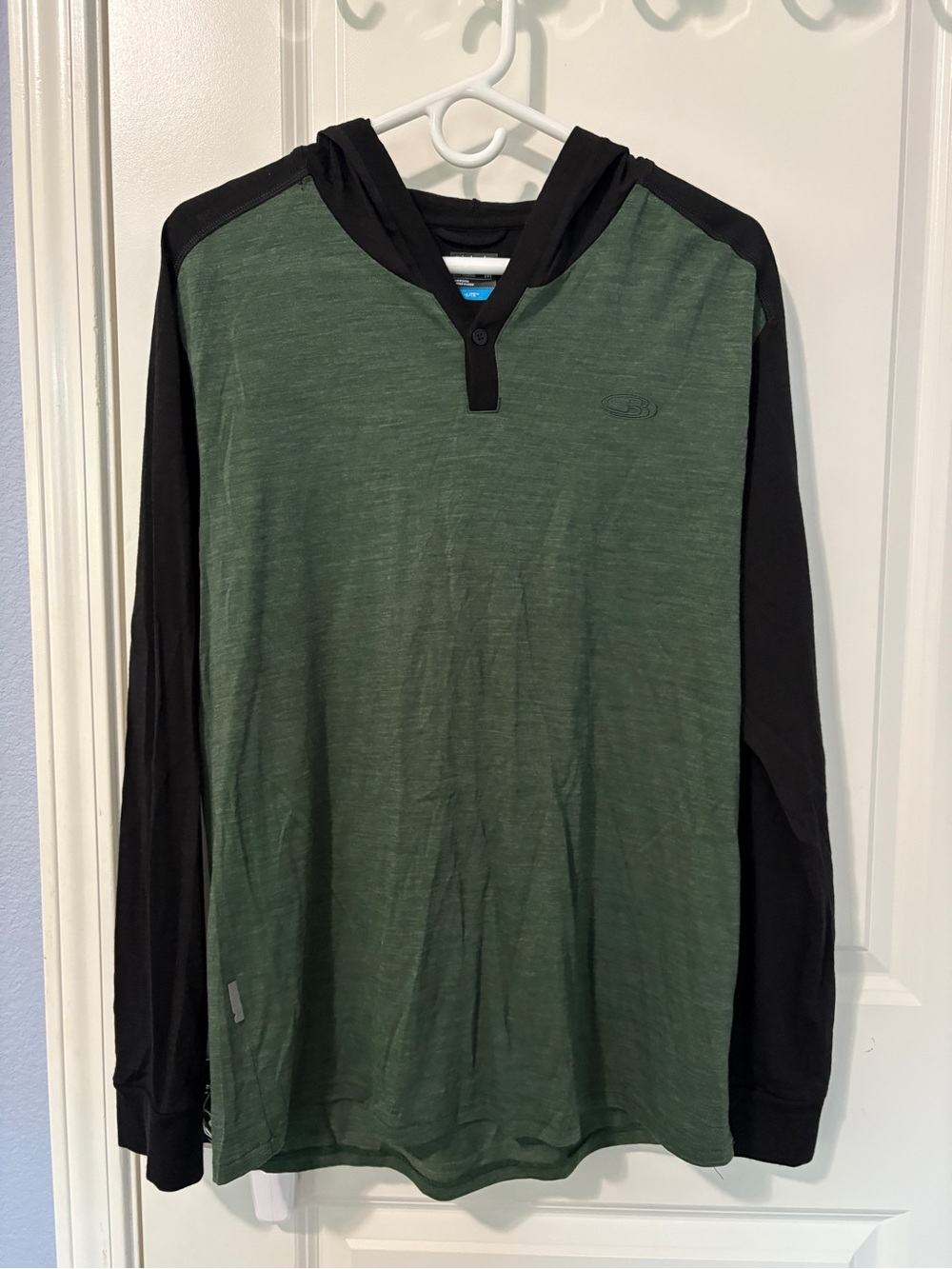 Icebreaker Cool-Lite Merino Hoodie Henley Pullover Mens Medium